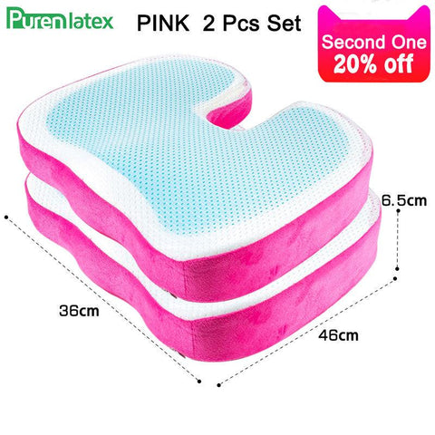 PurenLatex 46*36 U Shape Silicone Gel Cushion Memory Foam Pillow - FajarShuruqSA