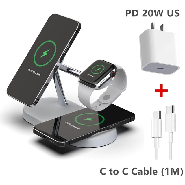 3-in-1 Wireless Magsafe Charger Stand