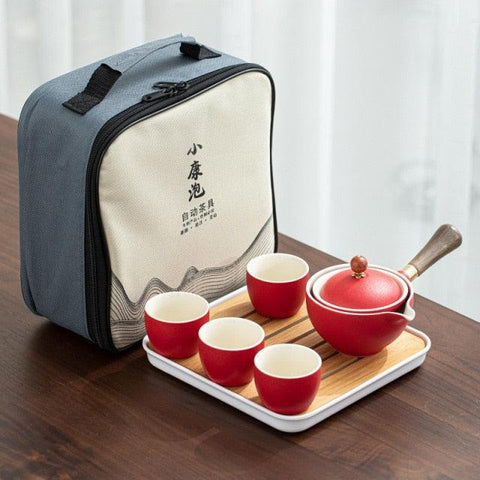 Portable Teapot Set with 360 Rotation Tea Maker and Infuser - FajarShuruqSA