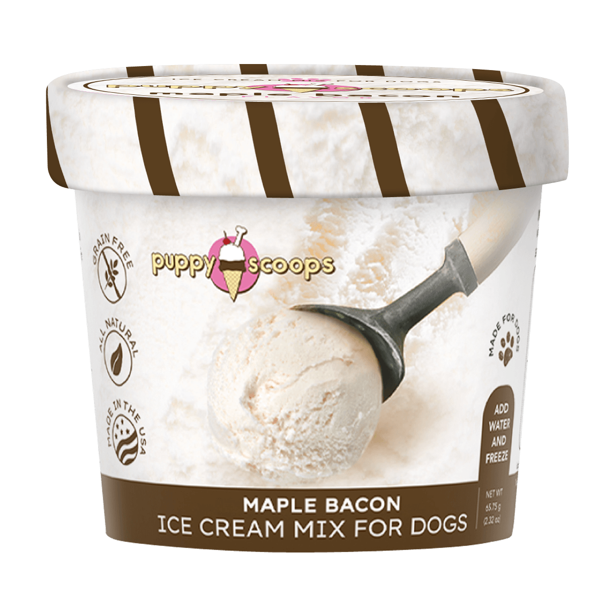 Puppy Scoops Ice Cream Mix For Dogs - Maple Bacon FajarShuruqSA