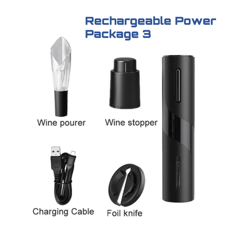 CUBEHEXA™ Rechargeable Electric Wine Bottle Opener - FajarShuruqSA