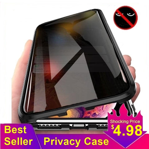 Glass Privacy Metal Phone Case For iPhone 14 （Private Listing）