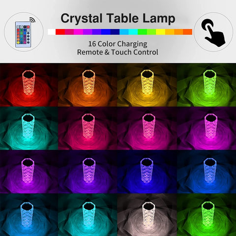 USB Touch Crystal Night Light