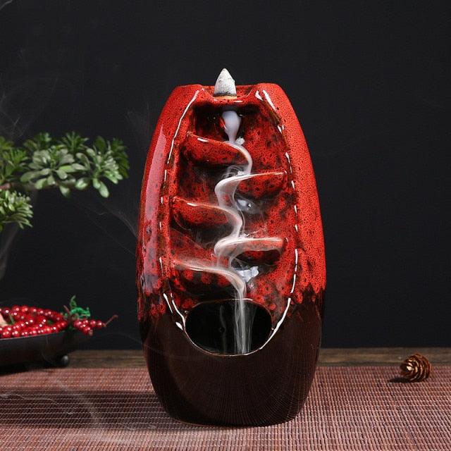 Ceramic Waterfall Incense Burner - FajarShuruqSA