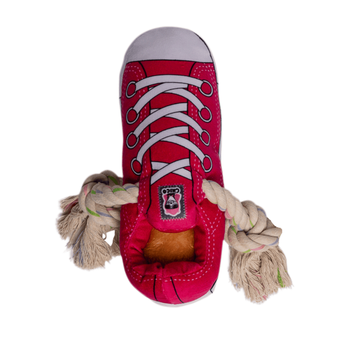Squeaking Comfort Plush Sneaker Dog Toy - Pink FajarShuruqSA