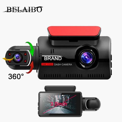 2 Lens Car Video Recorder HD1080P - FajarShuruqSA