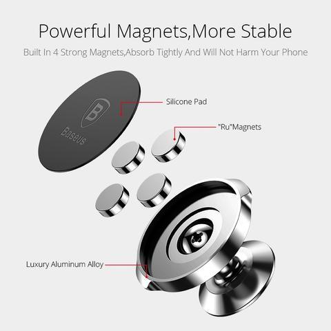 Baseus Magnetic Phone Dash Mount | Stand Phone Mount - FajarShuruqSA