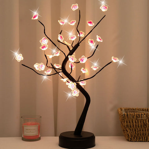 Cherry Tree Bonsai Lamp