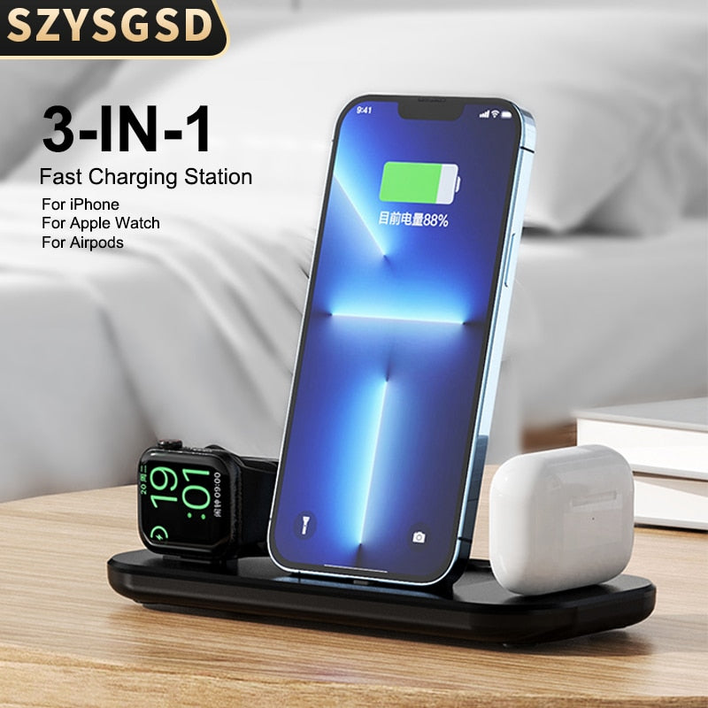 3 in 1 Wireless Charging Base