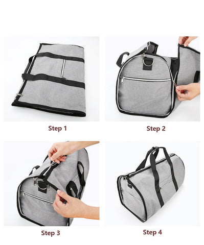 Convertible 2 in 1 Garment Bag with Shoulder Strap