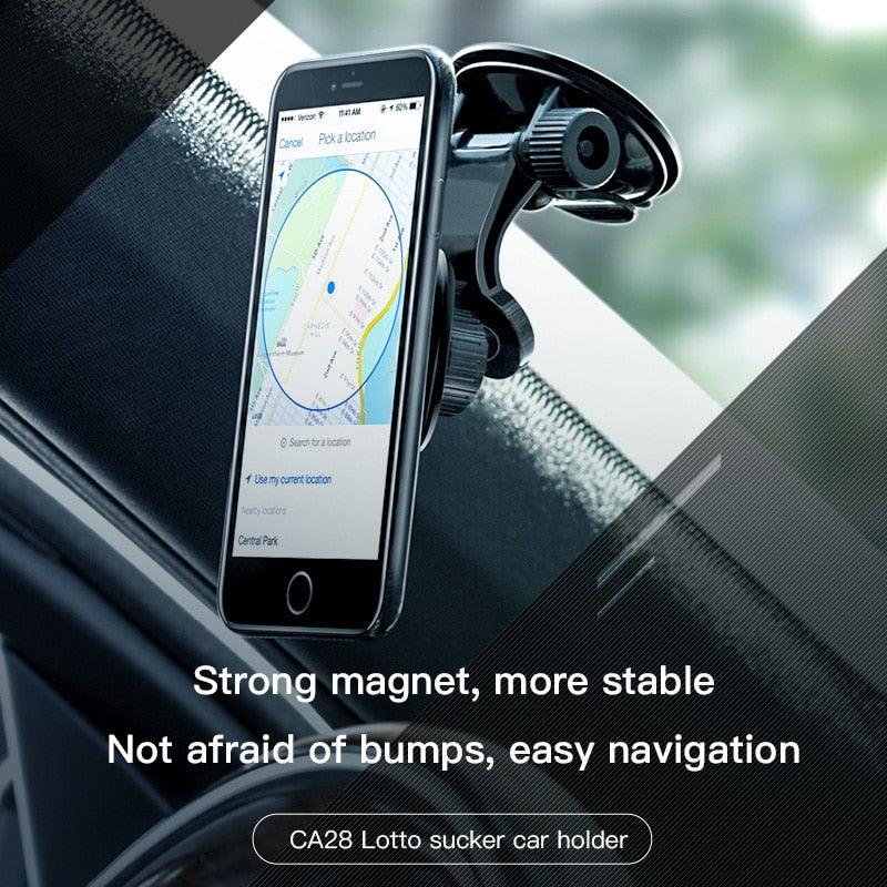 Car magnetic phone holder for iPhone XS Samsung S9 - FajarShuruqSA