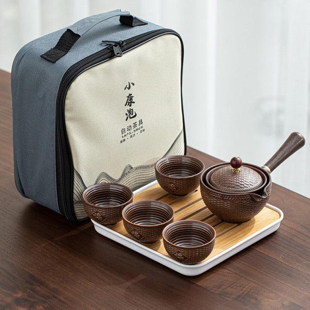 Portable Teapot Set with 360 Rotation Tea Maker and Infuser - FajarShuruqSA