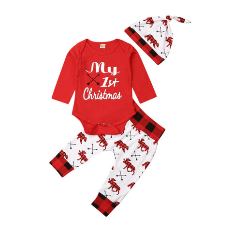 Baby Boy My First Christmas Outfits