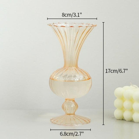 Transparent Flower Vase - FajarShuruqSA