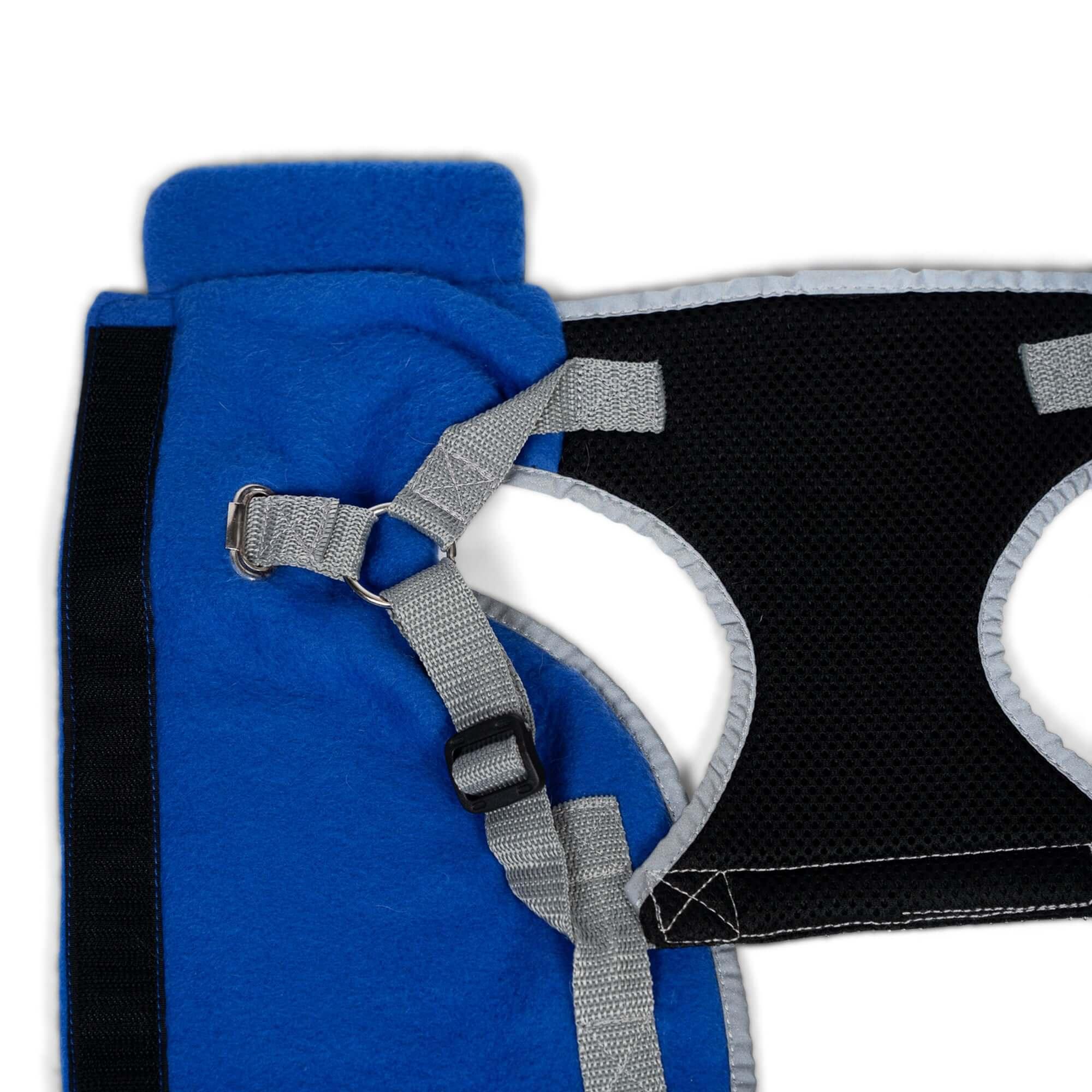 2-in-1 Travel Dog Vest With Built In Harness - Royal Blue FajarShuruqSA