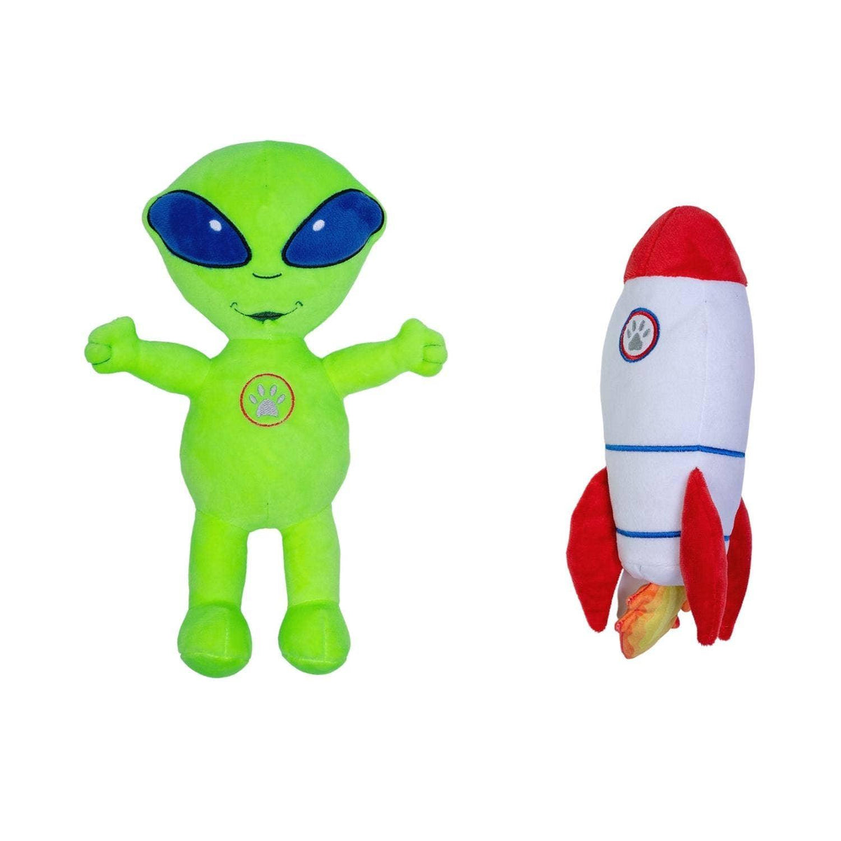 Out of this World Crinkle and Squeaky Plush Dog Toy Combo FajarShuruqSA