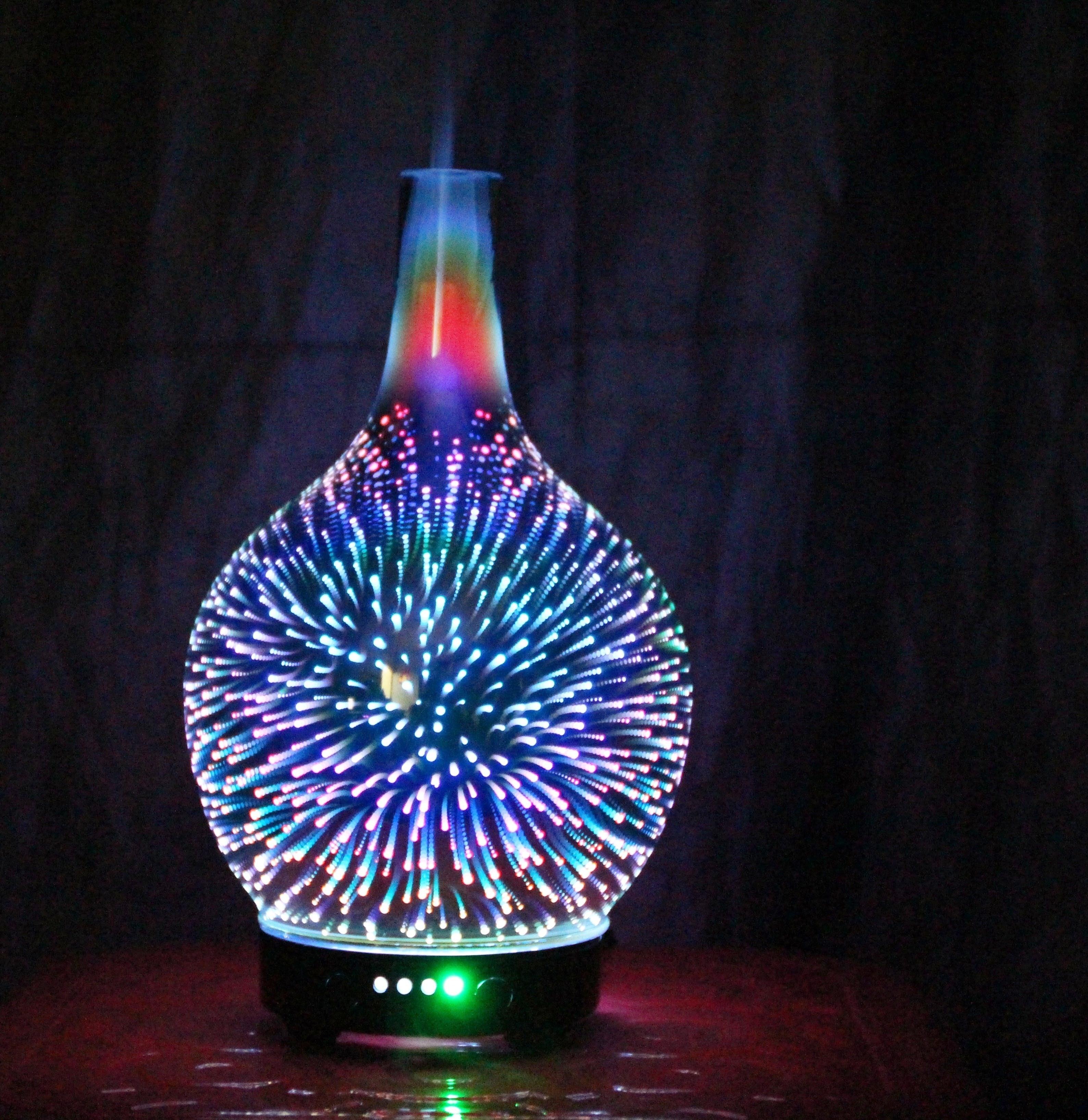 7 Color Light 3D Glass Humidifier - FajarShuruqSA