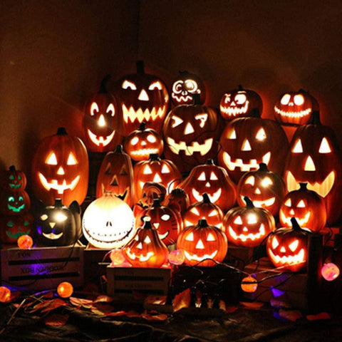 Night Light Led Decoration Halloween Pumpkin Lantern - FajarShuruqSA