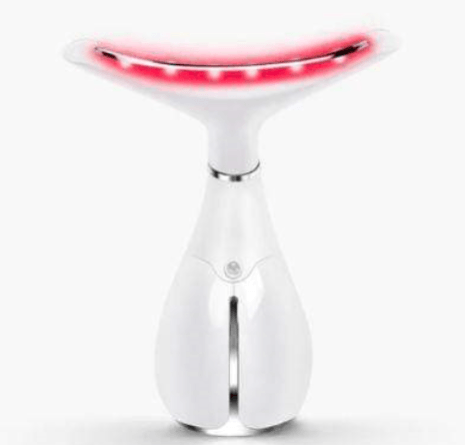 Ms.W 3 Color LED Light Anti-wrinkle Neck Vibration Massager Device - FajarShuruqSA