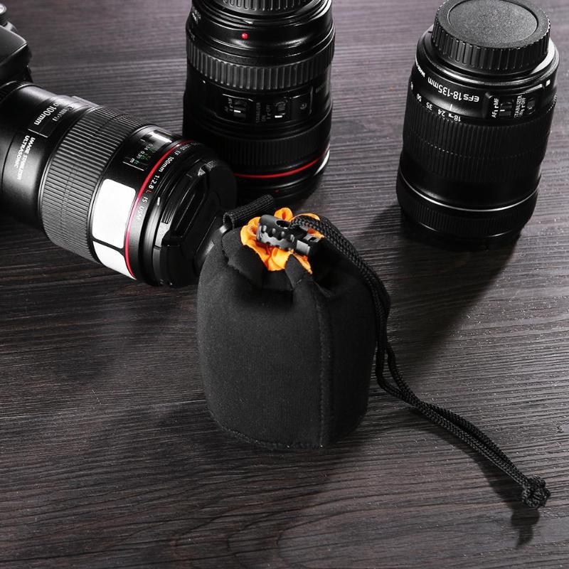 1Pcs Camera Lens Pouch Bag Neoprene Waterproof Soft Video Camera Lens Pouch