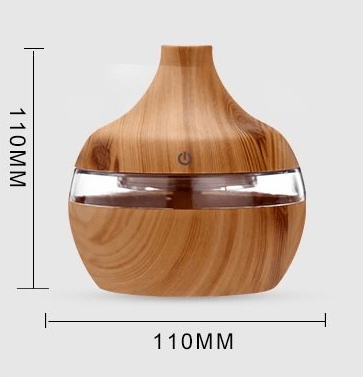 USB Air Humidifier Electric Aroma Diffuser Mist Wood Grain - FajarShuruqSA