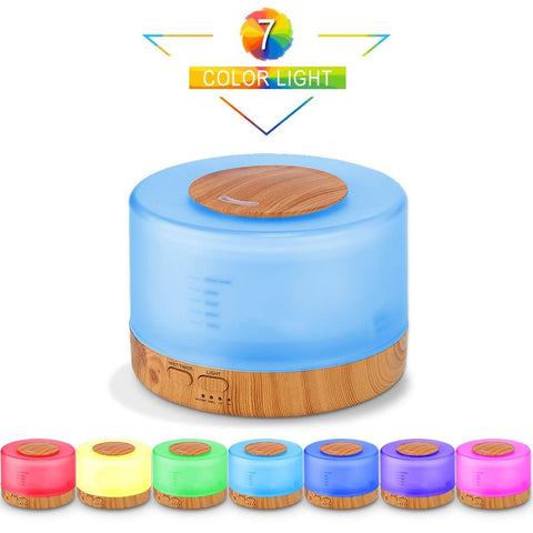 Multi-Color LED 500ml Humidifier - FajarShuruqSA