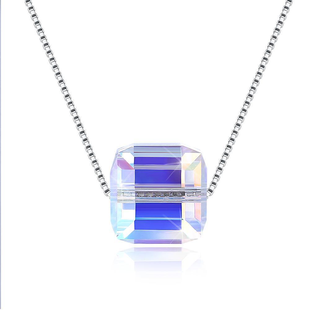 Sterling Silver Aurora Borealis  Elements Necklace- Two Options - FajarShuruqSA
