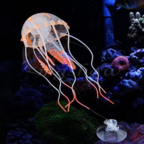 Artificial Swim Glowing Effect Jellyfish Aquarium Decoration - FajarShuruqSA