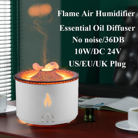 Flame Air Humidifier Essential Oil Diffuser - FajarShuruqSA