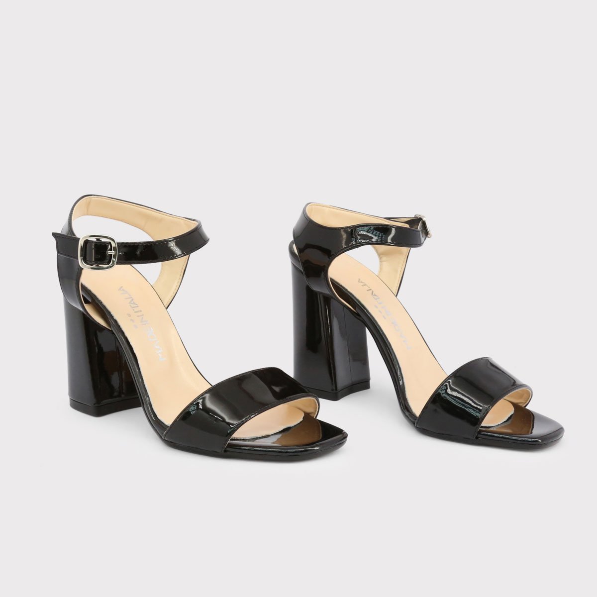 Patent Leather High Heel Sandals