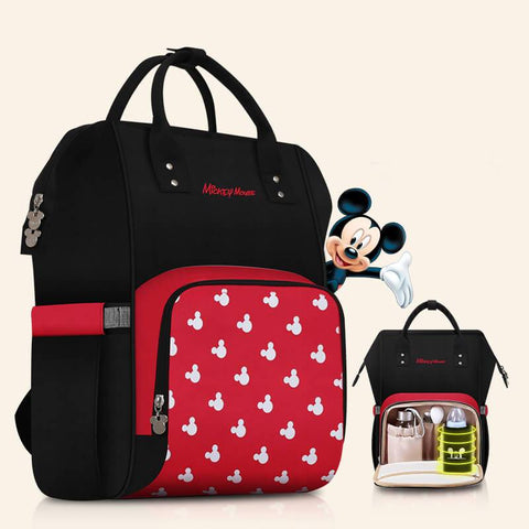 Disney Mickey & Minnie Pocket Patterned Diaper Bag