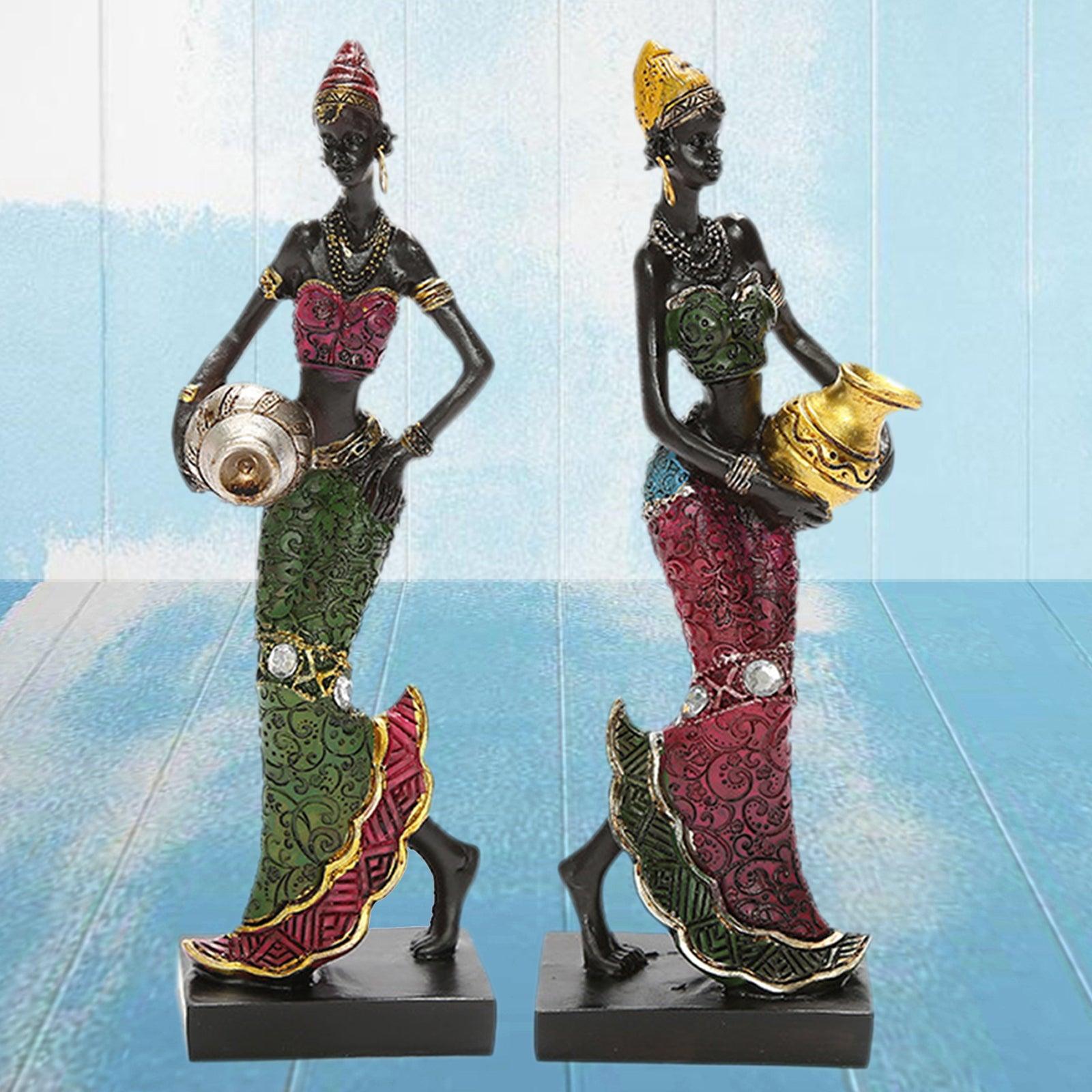 African Statue Figurine - FajarShuruqSA
