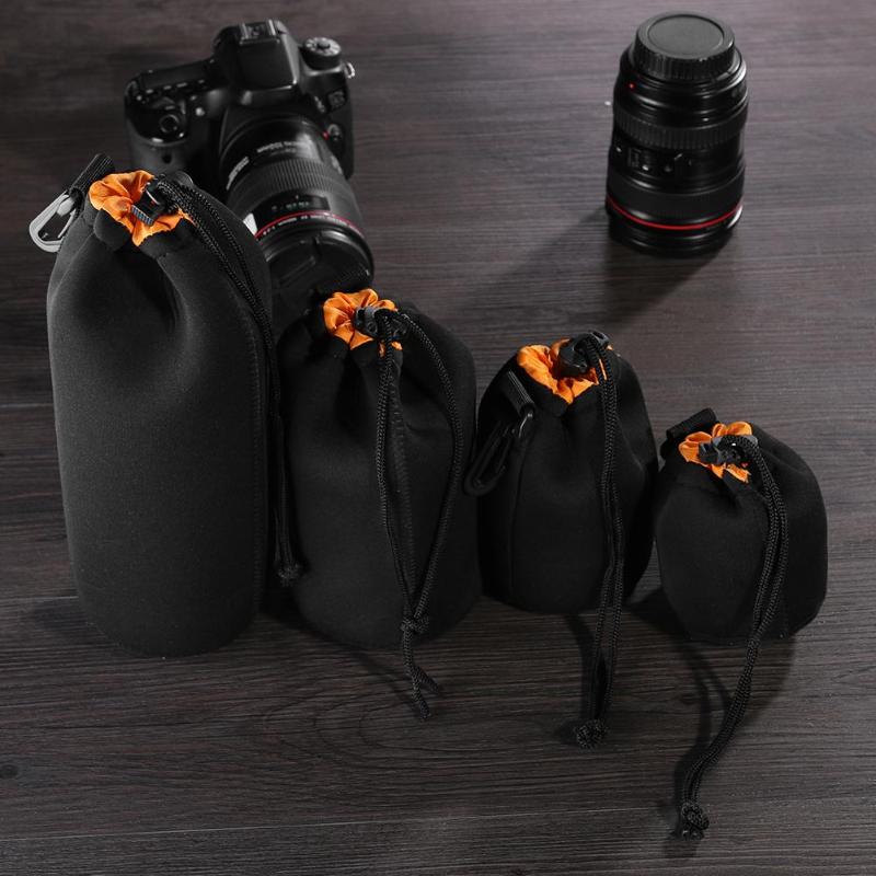 1Pcs Camera Lens Pouch Bag Neoprene Waterproof Soft Video Camera Lens Pouch