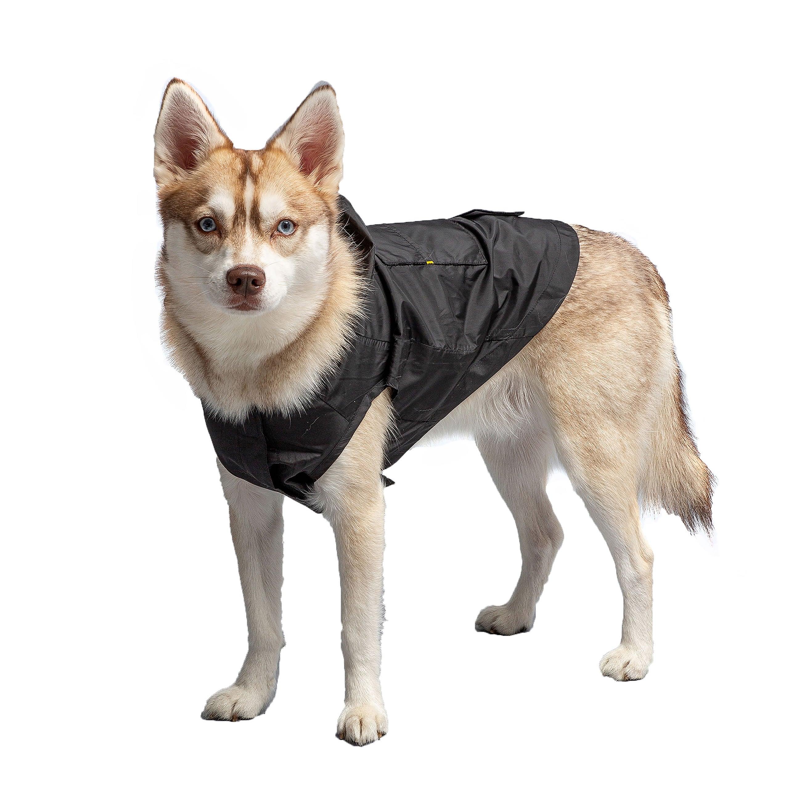 US Army Packable Dog Raincoat - Black FajarShuruqSA