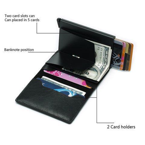 Card Holder Wallet Anti-theft Brush Design