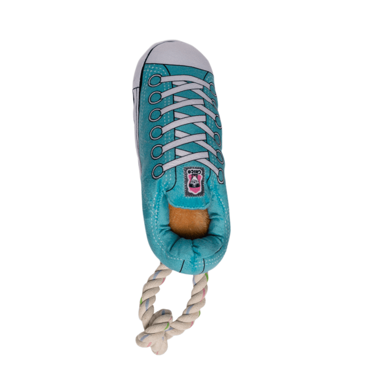 Squeaking Comfort Plush Sneaker Dog Toy - Blue FajarShuruqSA