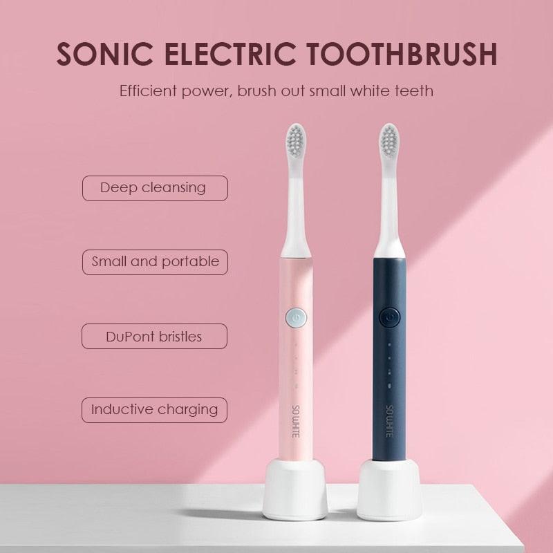 Waterproof Inductive Charging Clean Ultrasonic Smart Toothbrush - FajarShuruqSA