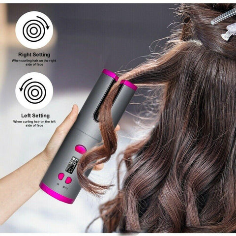 Cordless Rotating Hair Curler - FajarShuruqSA
