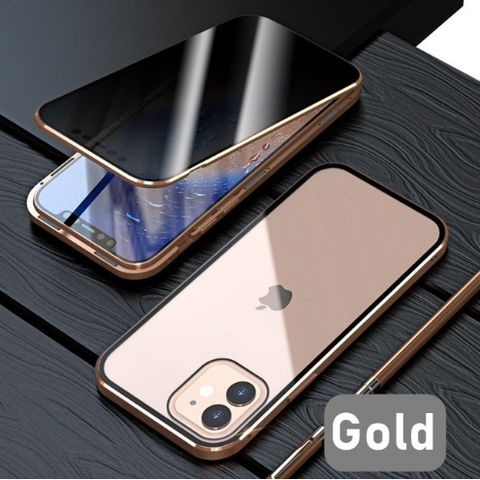 Glass Privacy Metal Phone Case For iPhone 14 （Private Listing）