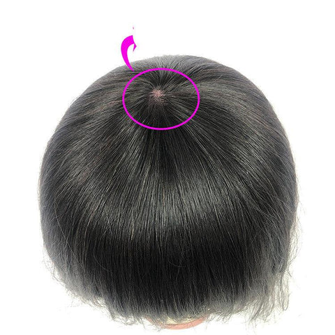 Human Hair Bob Wig Headgear Woven Top Heart Is Natural And Realistic - FajarShuruqSA